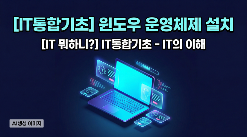 [IT통합기초] 윈도우 운영체제 설치