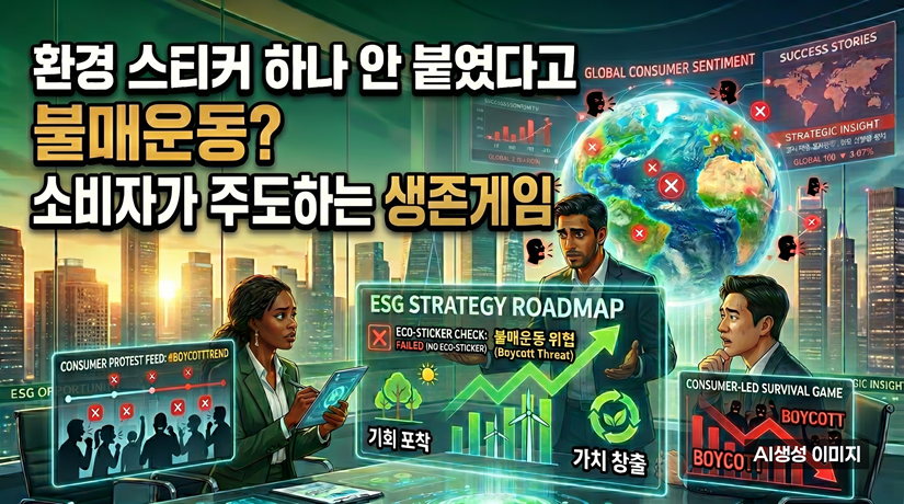 환경 스티커 하나 안 붙였다고 불매운동? 소비자가 주도하는 끔찍한 생존 게임