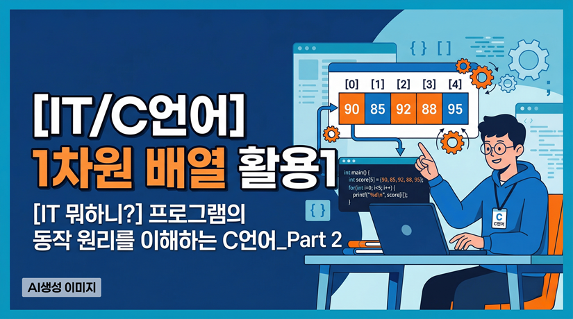 [IT/C언어] 1차원 배열 활용1