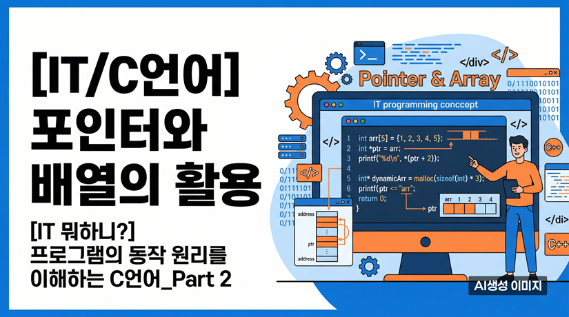 [IT/C언어] 포인터와 배열의 활용