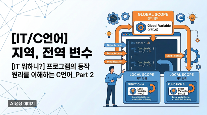 [IT/C언어] 지역, 전역 변수