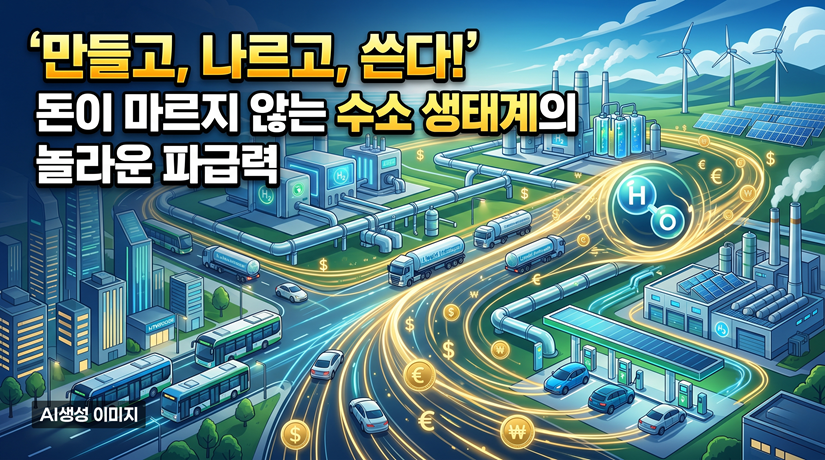 만들고, 나르고, 쓴다! 돈이 마르지 않는 수소 생태계의 놀라운 파급력