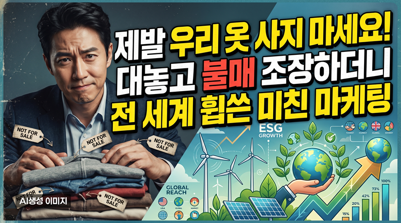 제발 우리 옷 사지 마세요! 대놓고 불매 조장하더니 전 세계 휩쓴 미친 마케팅