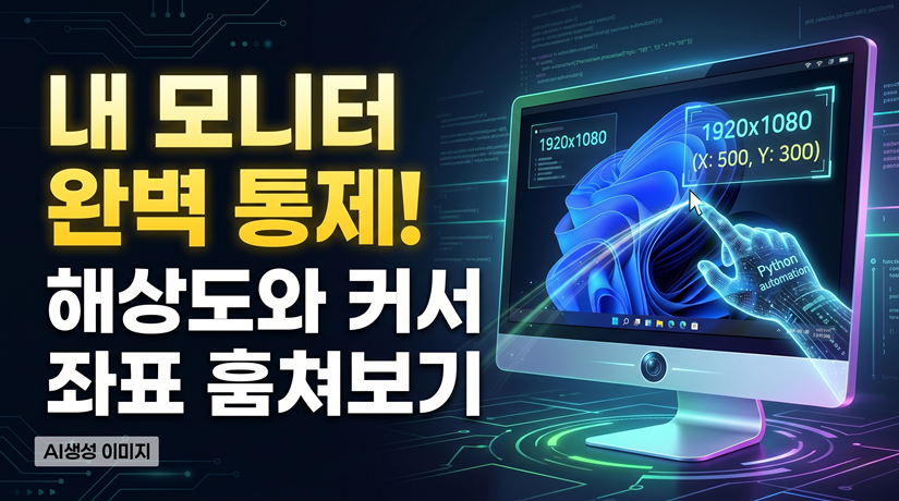 내 모니터 완벽 통제! 해상도와 커서 좌표 훔쳐보기