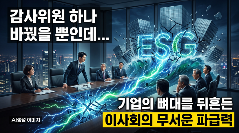감사위원 하나 바꿨을 뿐인데... 기업의 뼈대를 뒤흔든 이사회의 무서운 파급력
