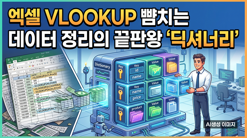 엑셀 VLOOKUP 뺨치는 데이터 정리의 끝판왕 '딕셔너리'